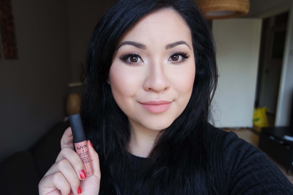 Nyx Stockholm Soft Matte Lip Cream on lips 03