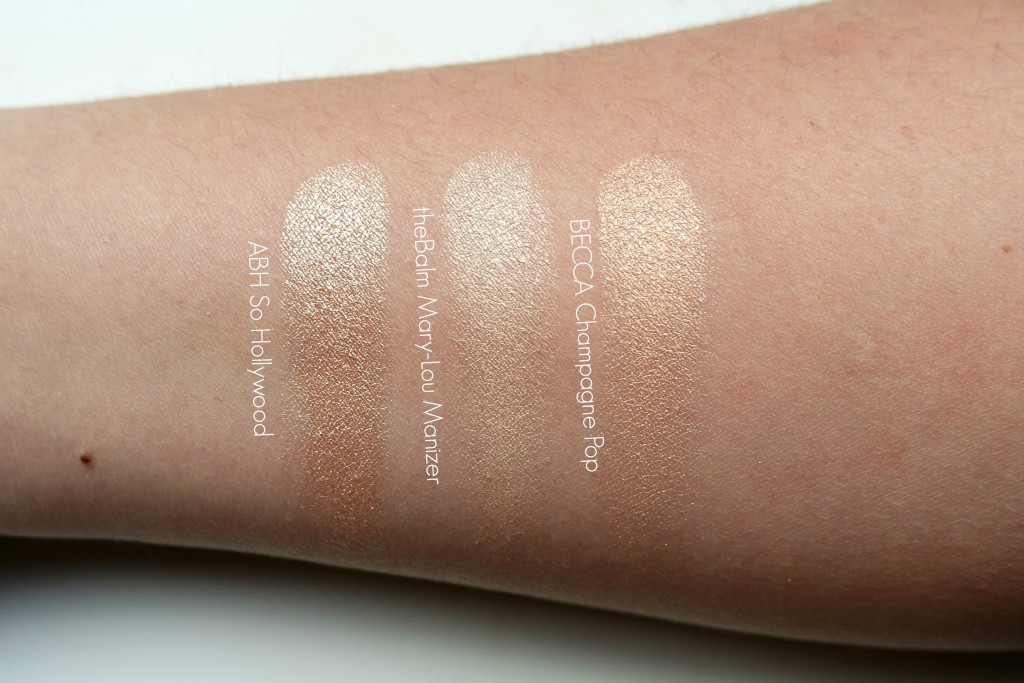 Anastasia Beverly HIlls So Hollywood Comparison Swatches
