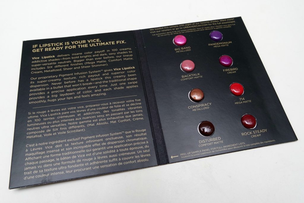 Urban Decay Vice Lipsticks 8 Sample Card 02