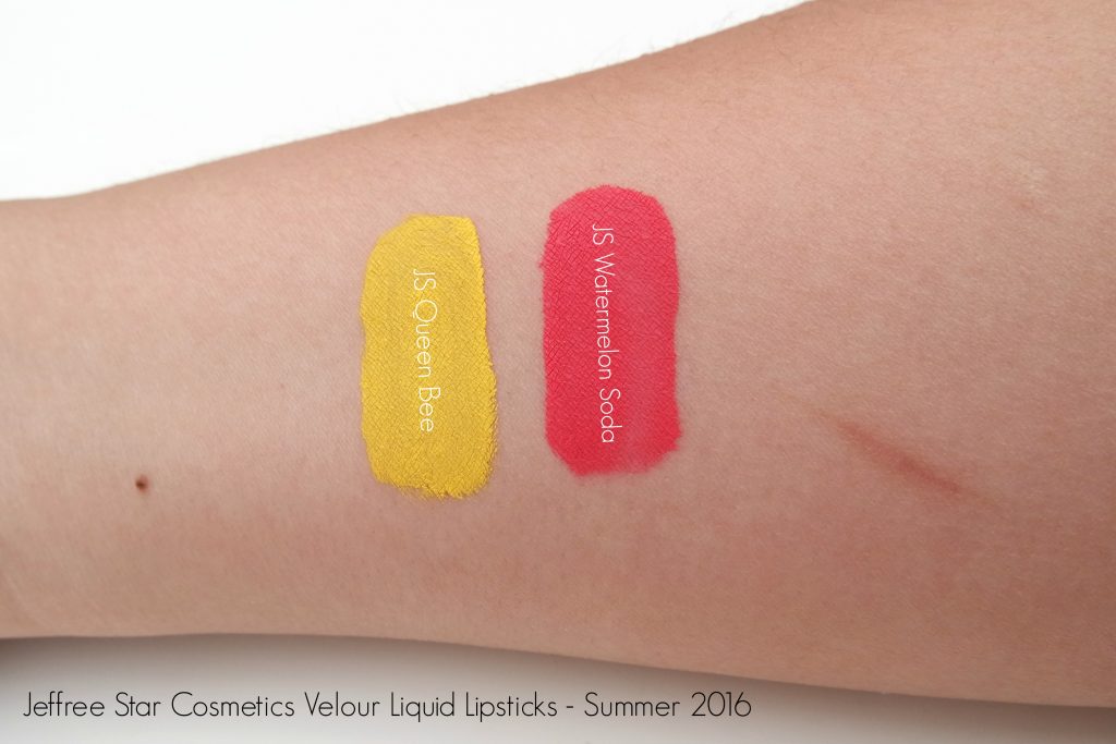 Jeffree Star Queen Bee Watermelon Soda Swatches