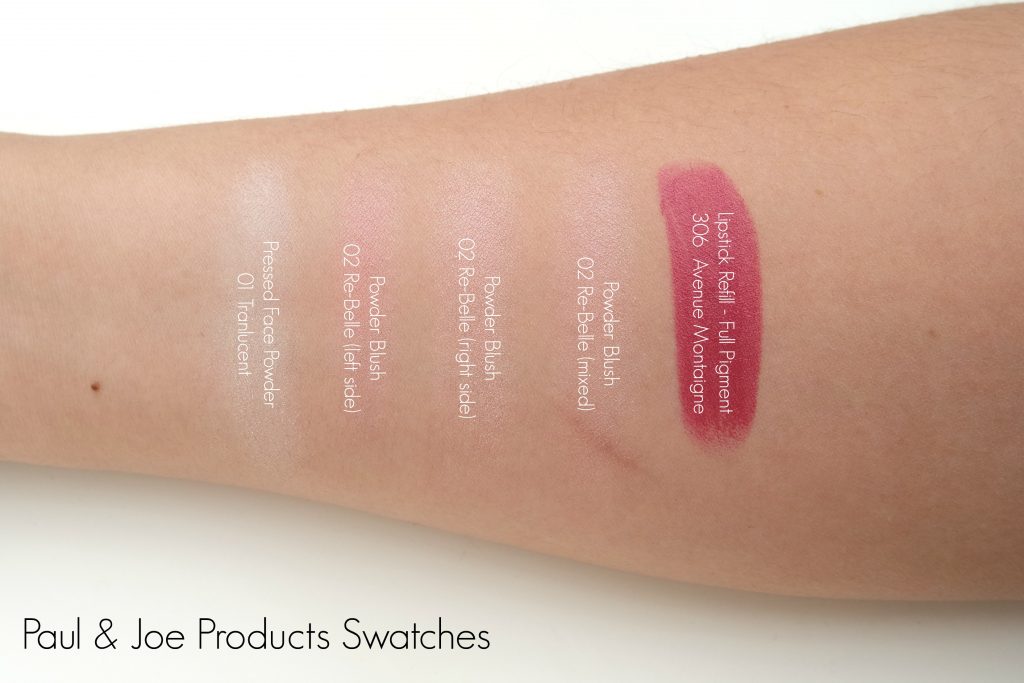 Paul & Joe Beaute Products Swatches 01