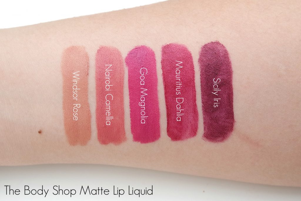 the-body-shop-matte-lip-liquid-swatches