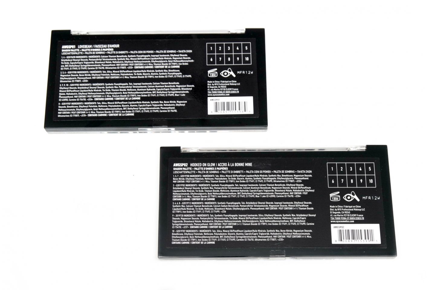 NYX Professional Makeup Away We Glow Shadow Palettes Review