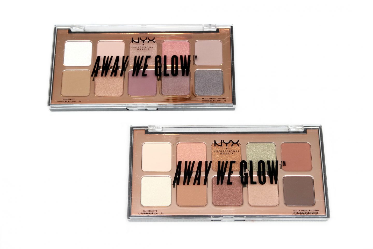 NYX Professional Makeup Away We Glow Shadow Palettes Review