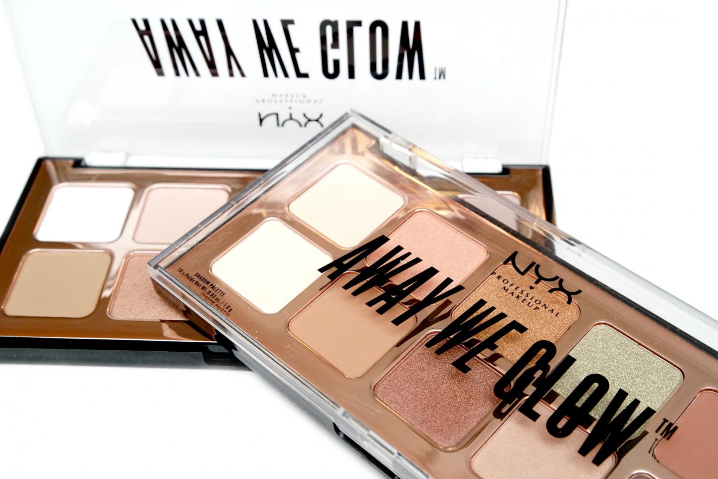 NYX Professional Makeup Away We Glow Shadow Palettes Review