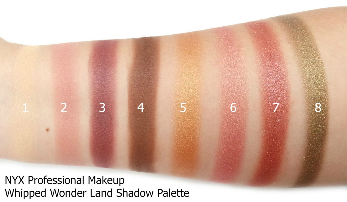 NYX Professional Makeup Whipped Wonderland Shadow Swatches
