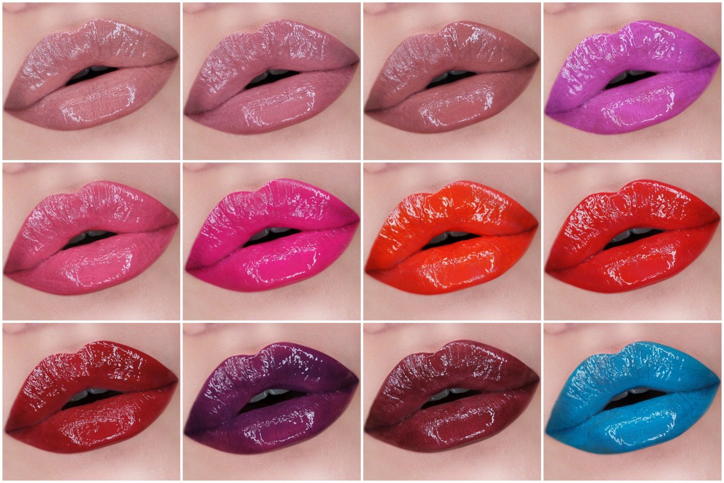 NYX Professional Makeup Candy Slick Glowy Lip Color Swatches