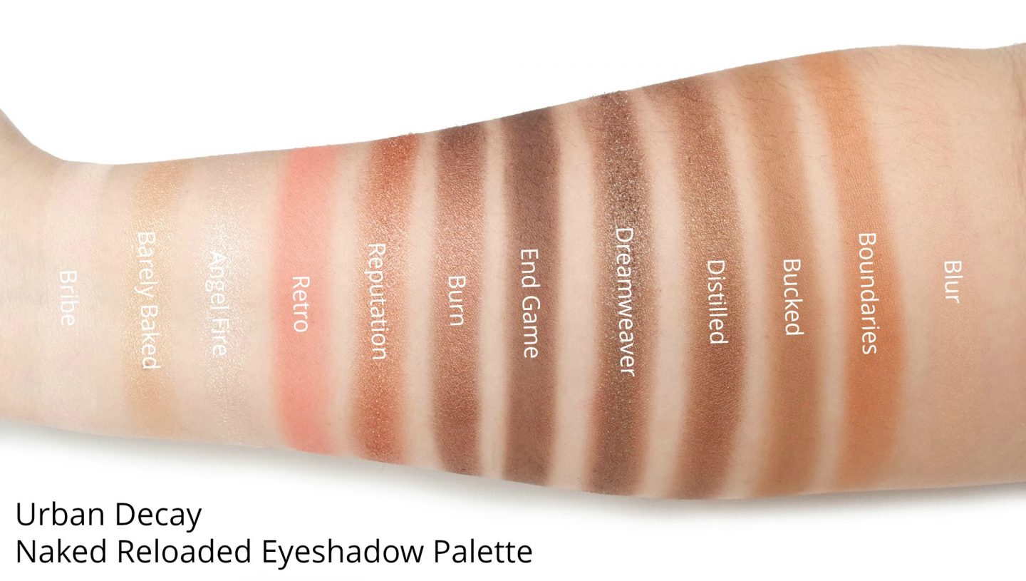 Urban Decay Naked Reloaded Swatches