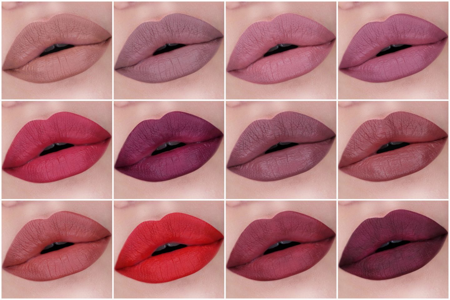 Milani Amore Satin Matte Lip Crème Swatches
