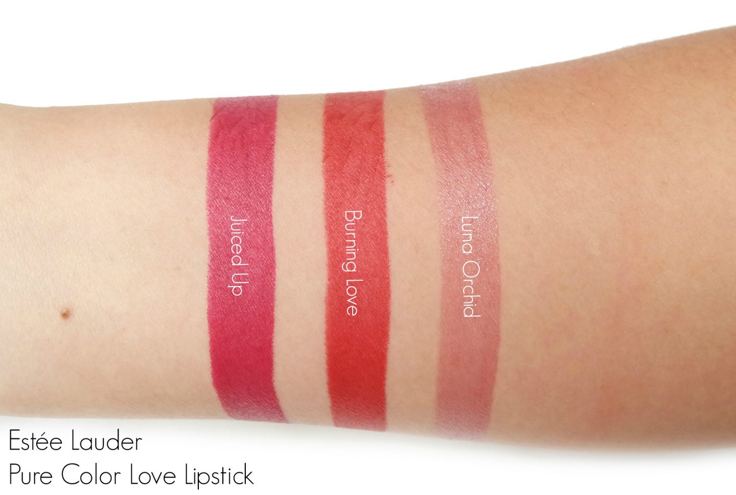 Estée Lauder Pure Color Love Lipstick Swatches