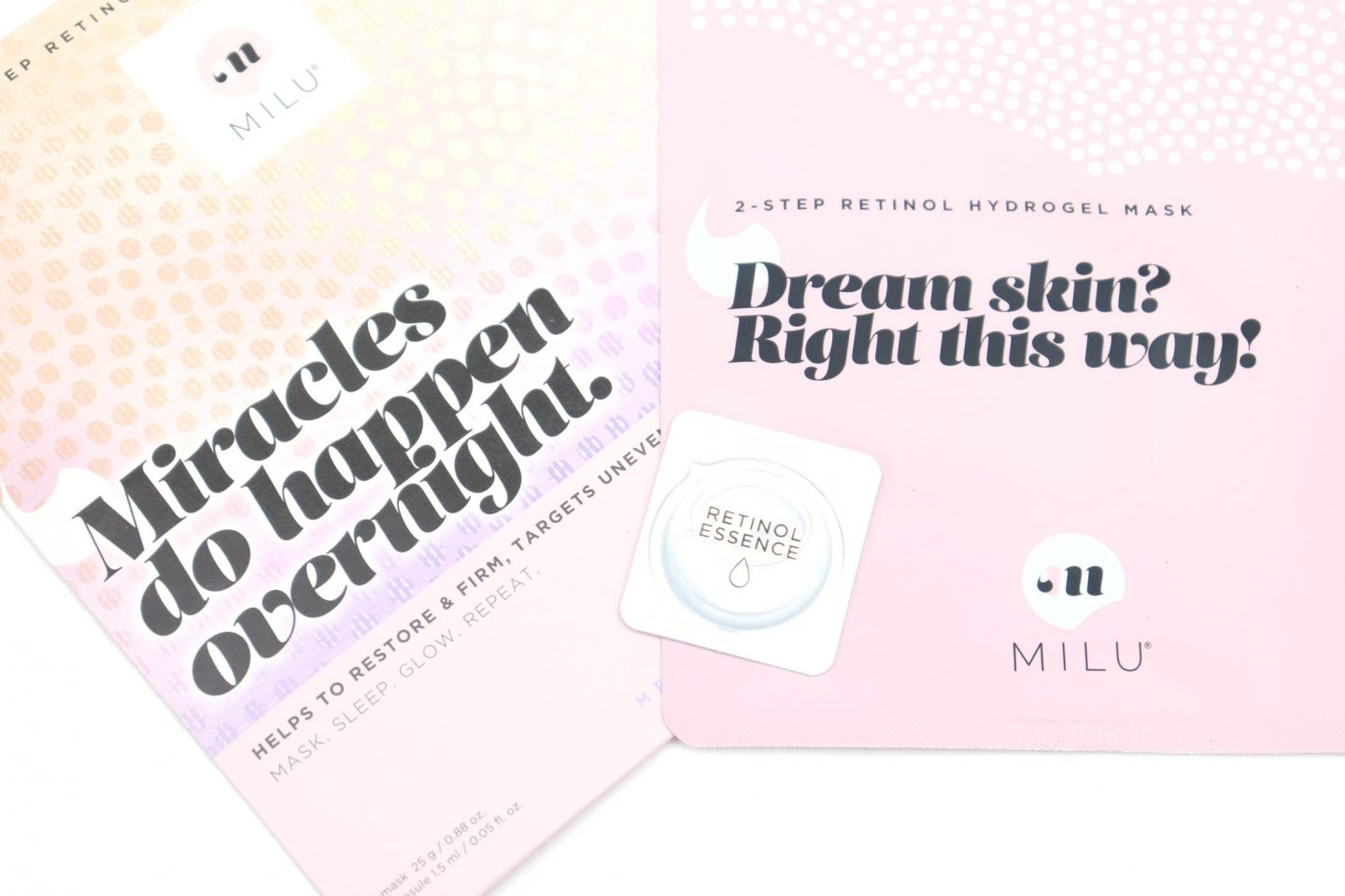 MILU 2-Step Retinol Hydrogel Mask Review
