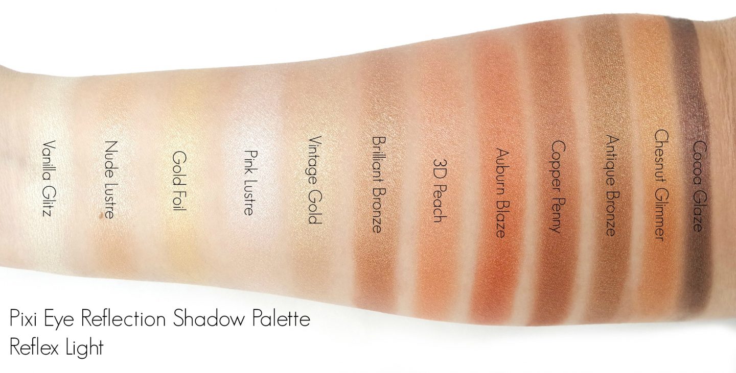 Pixi Eye Reflection Shadow Palette in Reflex Light Swatches