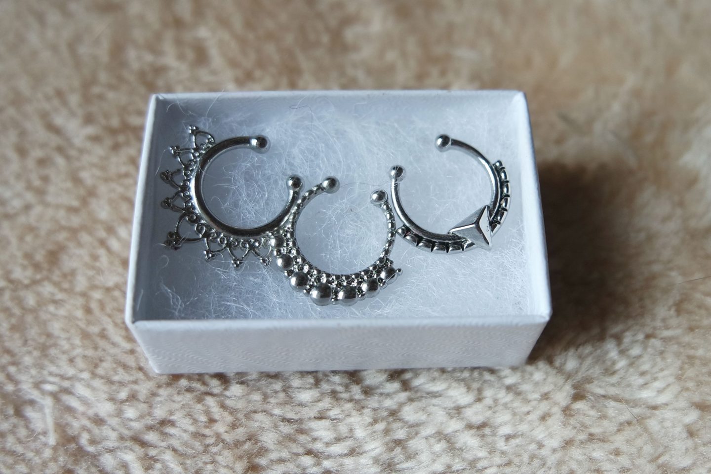 Faux Septum Piercings