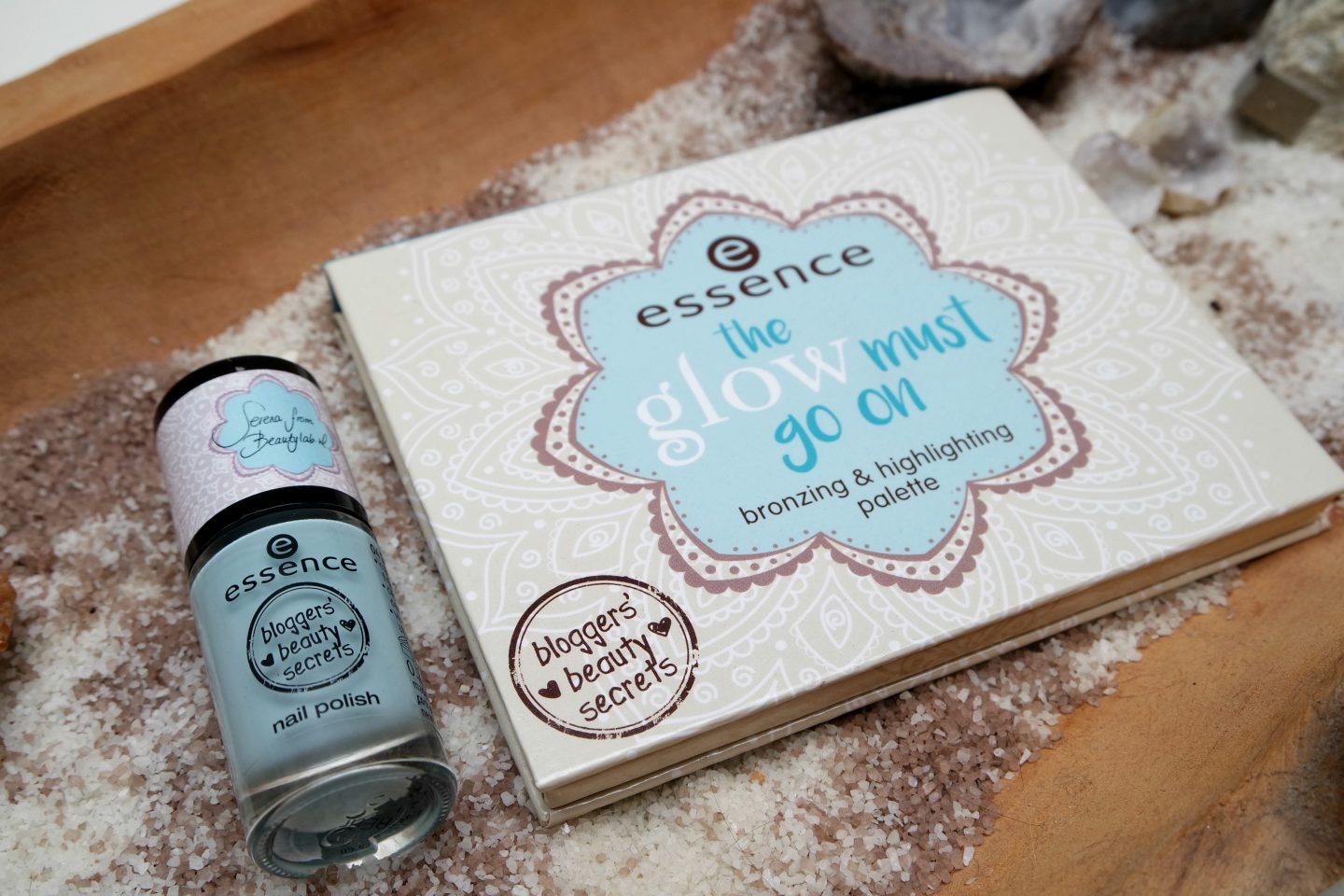 Beautylab x Essence The Glow Must Go On Palette + Shine Bright Nail polish