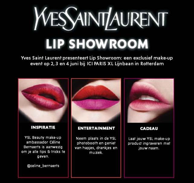 Yves Saint Laurent Lip Showroom