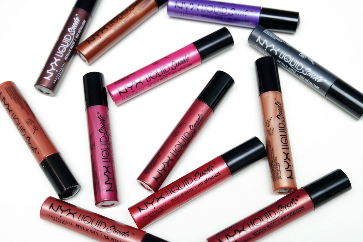 NYX Professional Makeup Liquid Suede Metallic Matte Lipsticks