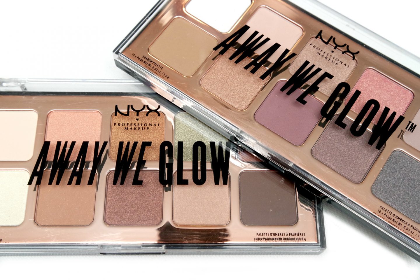 NYX Professional Makeup Away We Glow Shadow Palettes Review