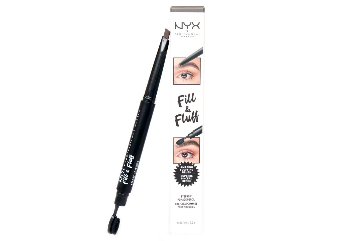 NYX Professional Makeup Fill & Fluff Eyebrow Pomade Pencil Review
